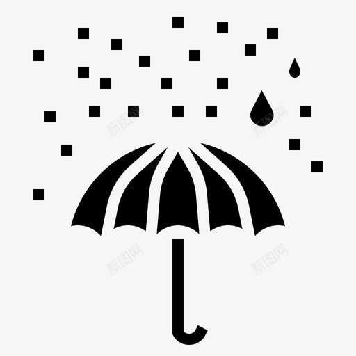 下雨保险保护图标svg_新图网 https://ixintu.com 下雨 保护 保险 旅行 雨伞
