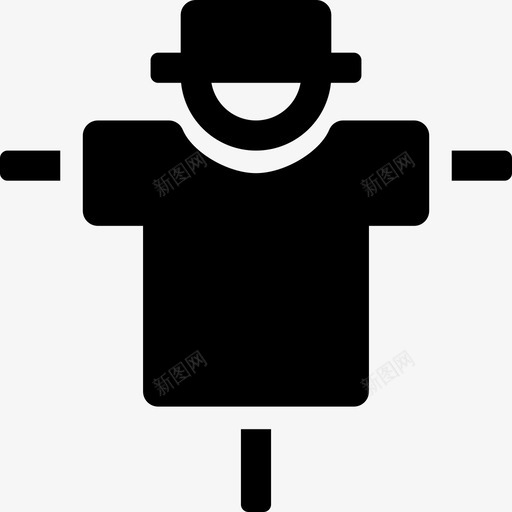 稻草人庄稼农场图标svg_新图网 https://ixintu.com 农场 庄稼 收成 稻草人 花园和工具
