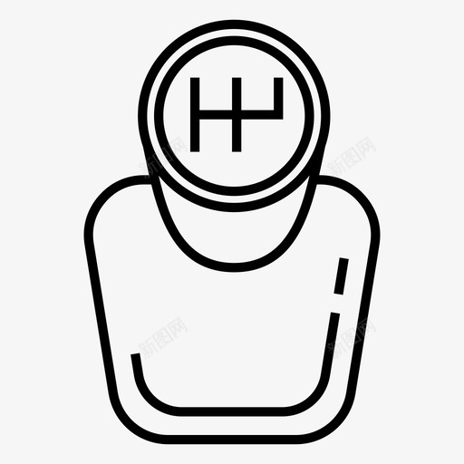 变速器汽车服务换档杆图标svg_新图网 https://ixintu.com 变速器 手动变速器 换档杆 汽车服务