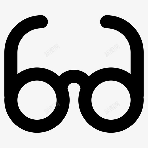 眼镜太阳镜用户界面粗体图标svg_新图网 https://ixintu.com 太阳镜 用户界面粗体图标 眼镜