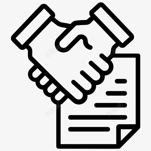 合伙契约合作公司业务图标svg_新图网 https://ixintu.com 人力资源线图标 公司业务 合伙协议 合伙契约 合伙条款 合作