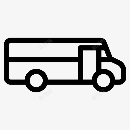面包车轿车大篷车图标svg_新图网 https://ixintu.com 1粗体 大篷车 货车 轿车 面包车