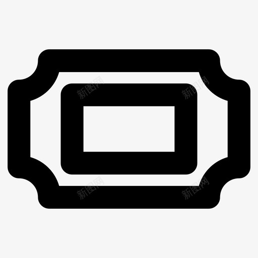 优惠券通行证票证图标svg_新图网 https://ixintu.com 令牌 优惠券 用户界面粗体图标 票证 通行证