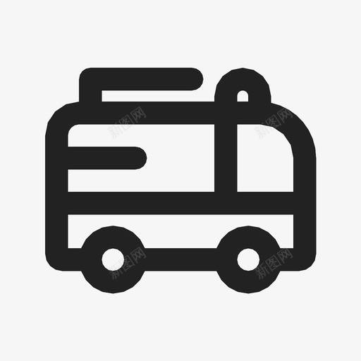 消防车汽车紧急情况图标svg_新图网 https://ixintu.com 保安 汽车 消防车 紧急情况 运输