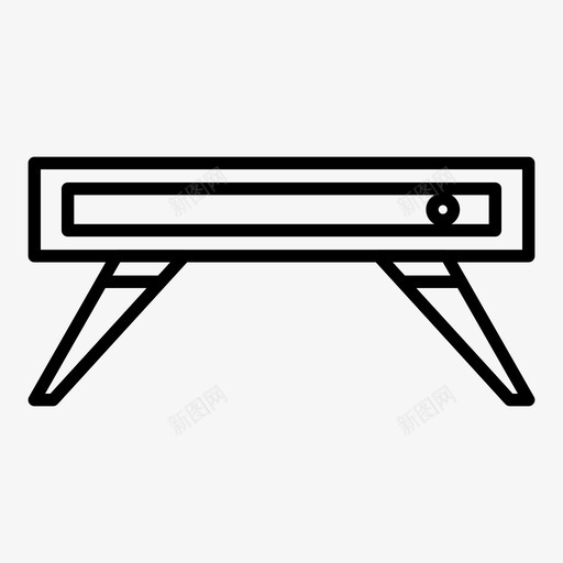 桌子装饰家具图标svg_新图网 https://ixintu.com 家具 桌子 装饰