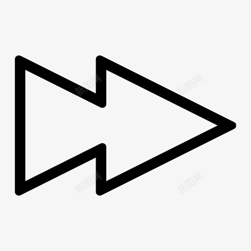 快进继续传递图标svg_新图网 https://ixintu.com 传递 快进 用户界面粗体 继续