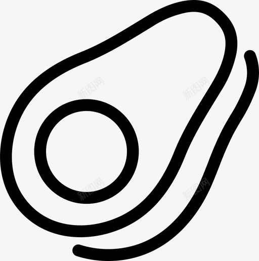采购产品鳄梨食品水果图标svg_新图网 https://ixintu.com 健康食品 有机食品 水果 采购产品鳄梨 食品 食品和饮料