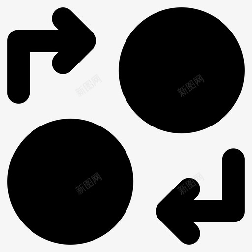重复复制重新发布图标svg_新图网 https://ixintu.com 复制 旋转 用户界面图示符图标 重复 重新发布