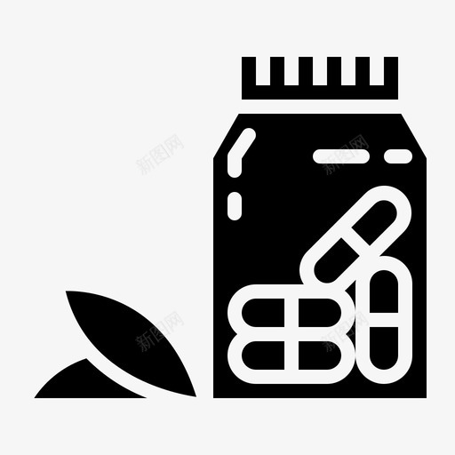 补充剂药瓶蛋白质图标svg_新图网 https://ixintu.com 健康固体 维生素 药瓶 蛋白质 补充剂
