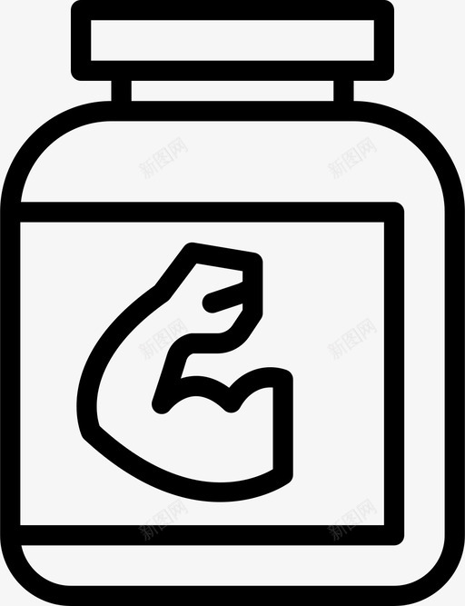 乳清蛋白运动蛋白质图标svg_新图网 https://ixintu.com 乳清蛋白 健康 蛋白质 运动