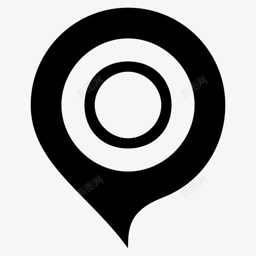 位置地图导航器图标svg_新图网 https://ixintu.com 位置 地图 导航器 点 针