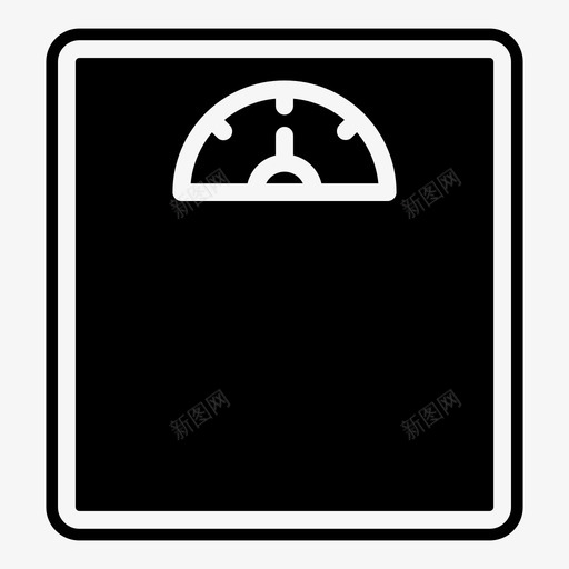 体重身体地板图标svg_新图网 https://ixintu.com 体重 健身 健身房 地板 秤 身体