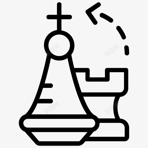 战略棋子道奇图标svg_新图网 https://ixintu.com 战略 棋子 社交媒体和战略线图标 计划 道奇
