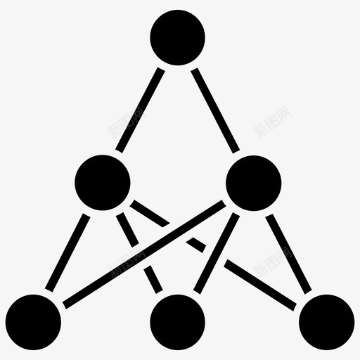 网络共享网络连接网络拓扑图标svg_新图网 https://ixintu.com 数据科学字形图标 社交媒体 网络 网络共享 网络拓扑 网络连接
