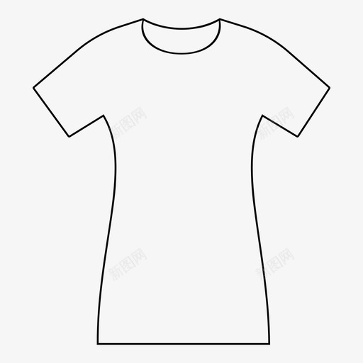 女式t恤图案t恤图标svg_新图网 https://ixintu.com t恤 图案 女式t恤 时尚