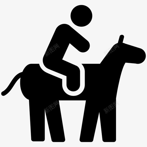 马术跳跃奥运会比赛奥林匹克运动会图标svg_新图网 https://ixintu.com 夏季奥运会 奥林匹克标志 奥林匹克运动会 奥运会比赛 马术跳跃