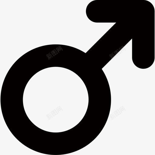 malesvg_新图网 https://ixintu.com male 性别男 单色 简约