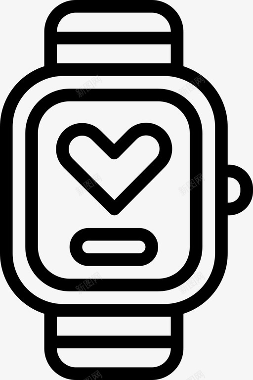 智能手表电子产品腕表图标svg_新图网 https://ixintu.com 健康 智能手表 电子产品 腕表
