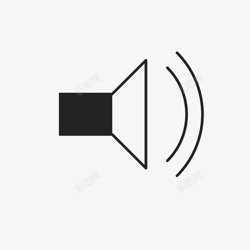 扬声器扩音器喇叭图标svg_新图网 https://ixintu.com 喇叭 扩音器 扬声器