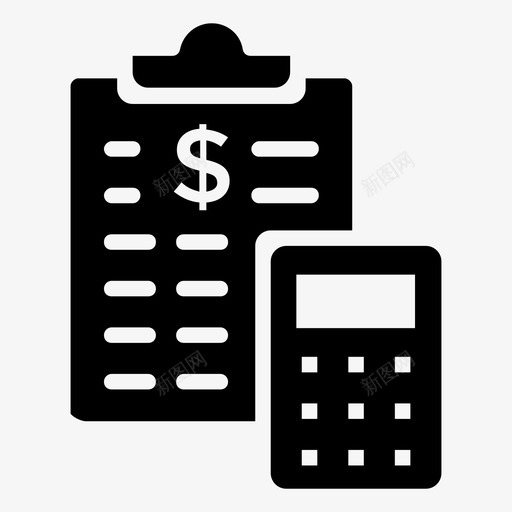 统计计算业务分析剪贴板图标svg_新图网 https://ixintu.com 业务分析 会计字形图标 剪贴板 数据分析 标准偏差 统计计算
