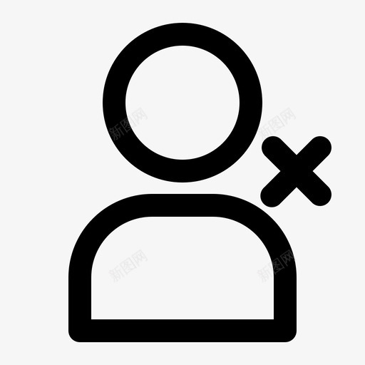 删除联系人联系人个人资料图标svg_新图网 https://ixintu.com 个人资料 删除联系人 用户 简单联系人 联系人