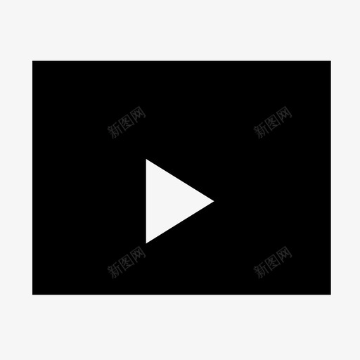 媒体播放器电影视频图标svg_新图网 https://ixintu.com 媒体播放器 电影 视频