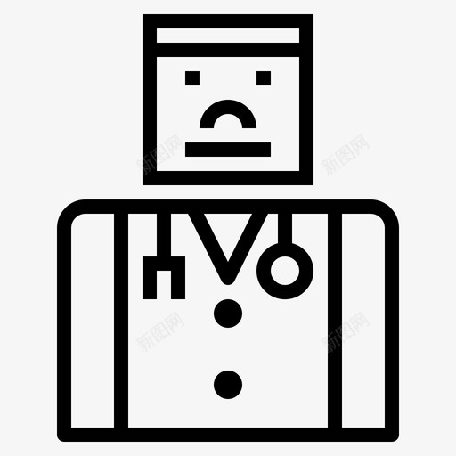 医生工作男人图标svg_新图网 https://ixintu.com 医生 医院 工作 男人 职业