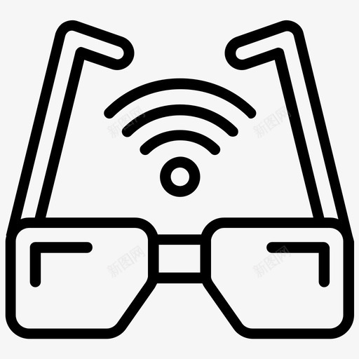 智能眼镜3d眼镜虚拟眼镜图标svg_新图网 https://ixintu.com 3d眼镜 人工智能线图标 智能眼镜 虚拟现实耳机 虚拟眼镜