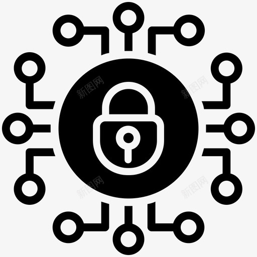 网络安全数据保护互联网安全图标svg_新图网 https://ixintu.com 互联网安全 数据保护 编程字形图标 网络安全