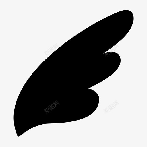 翅膀帽檐鳍图标svg_新图网 https://ixintu.com 侧翼 帽檐 翅膀 苍蝇 鳍