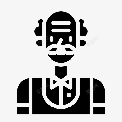 老师男人教授图标svg_新图网 https://ixintu.com 专业化身 教授 用户 男人 科学家 老师