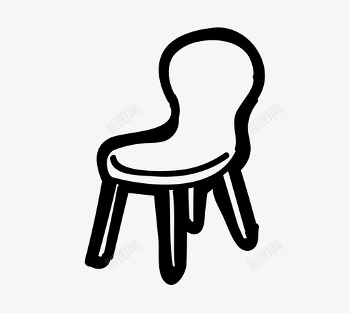 椅师功能图标svg_新图网 https://ixintu.com 功能 家具 家居手绘 生活方式 设计师 设计椅
