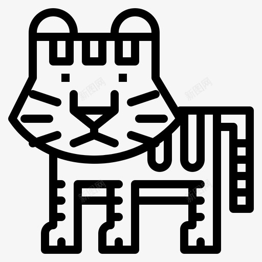 老虎凶猛哺乳动物图标svg_新图网 https://ixintu.com 凶猛 动物 哺乳动物 老虎 野生动物
