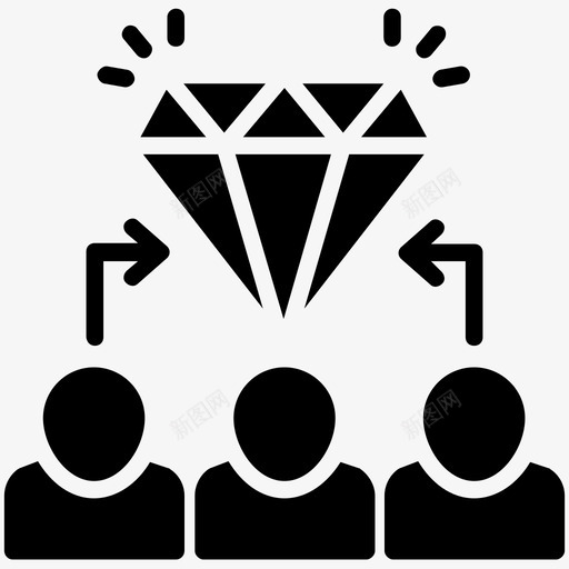 员工承诺工作绩效业务管理字形图标svg_新图网 https://ixintu.com 业务管理字形图标 员工承诺 工作绩效