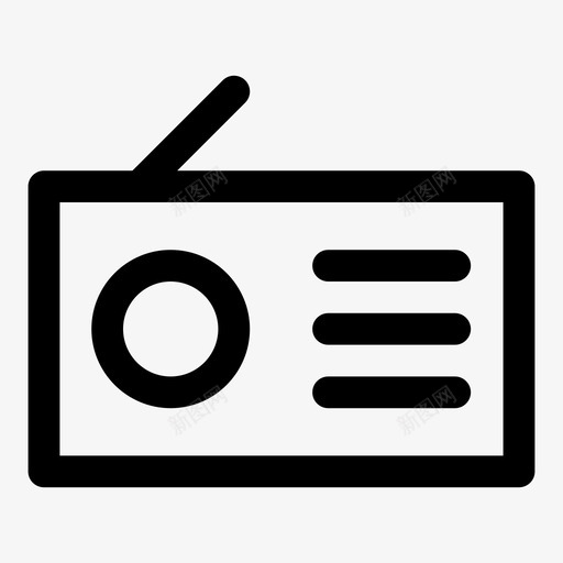 收音机收音机接收器调谐器图标svg_新图网 https://ixintu.com 收音机 收音机接收器 无线 波长 物联网 调谐器