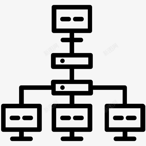 本地网络计算机网络网络连接图标svg_新图网 https://ixintu.com 本地网络 编程线图标 网络图 网络连接 计算机网络