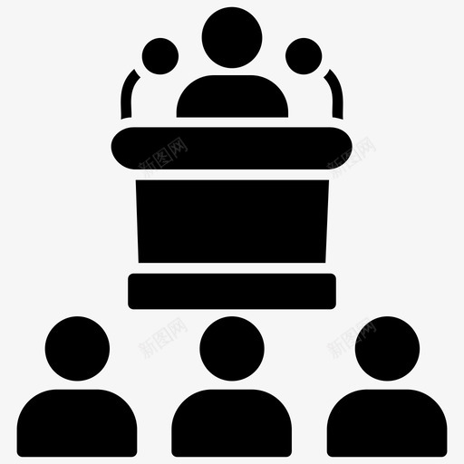 演讲会议政治领袖图标svg_新图网 https://ixintu.com 会议 公共演讲者 政治领袖 演讲 研讨会 网络和通信字形图标