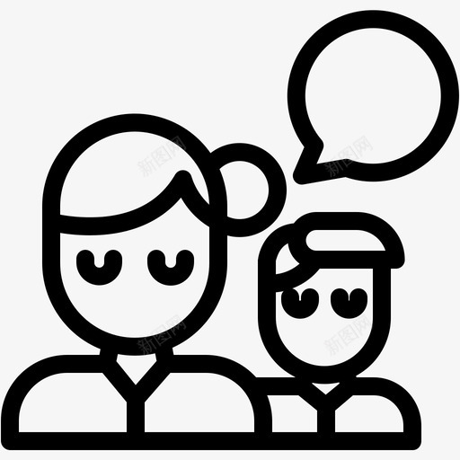 聊天情侣男人图标svg_新图网 https://ixintu.com 女人 情侣 男人 聊天