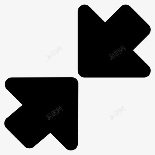 最小化箭头符号减少符号最小化箭头图标svg_新图网 https://ixintu.com 减少符号 放下 最小化箭头 最小化箭头符号 用户界面字形图标