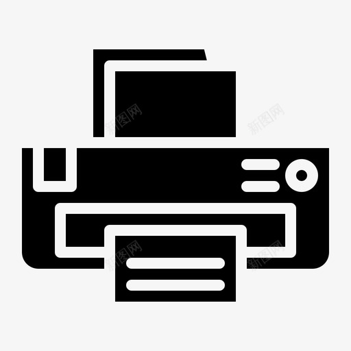 打印机打印办公用品图标svg_新图网 https://ixintu.com 办公用品 打印 打印机
