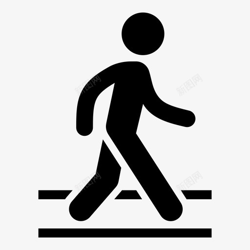人行横道小路人行道图标svg_新图网 https://ixintu.com 人行横道 人行道 小路