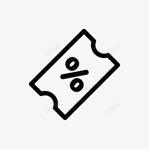 折扣优惠券电子商务图标svg_新图网 https://ixintu.com 优惠券 优惠标签 折扣 电子商务 销售