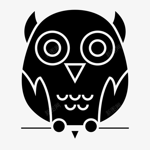 猫头鹰智力知识图标svg_新图网 https://ixintu.com 学校 智力 猫头鹰 知识