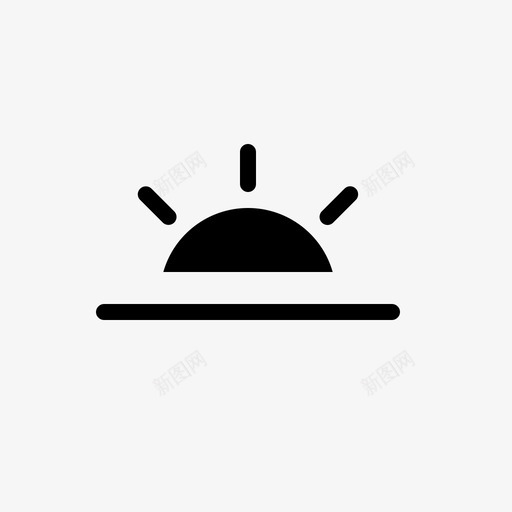 icon 33 sunset.1svg_新图网 https://ixintu.com icon 33 sunset.1