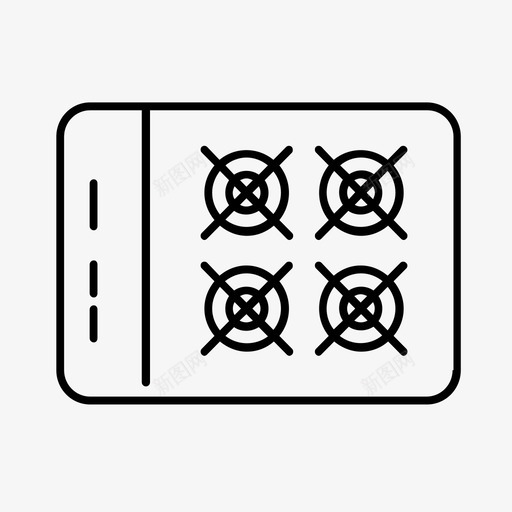炉灶煤气煤气灶图标svg_新图网 https://ixintu.com 家用物品 炉灶 烤箱 煤气 煤气灶
