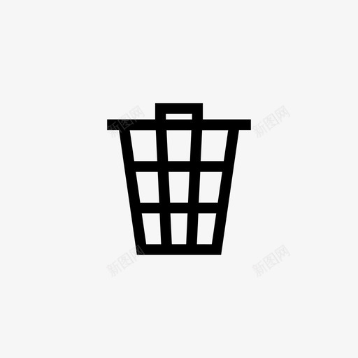 垃圾桶电子商务图标svg_新图网 https://ixintu.com 垃圾桶 电子商务