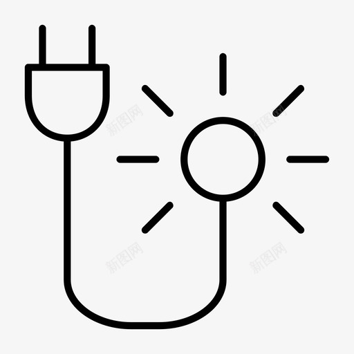 太阳能生态电力图标svg_新图网 https://ixintu.com 太阳能 生态 电力