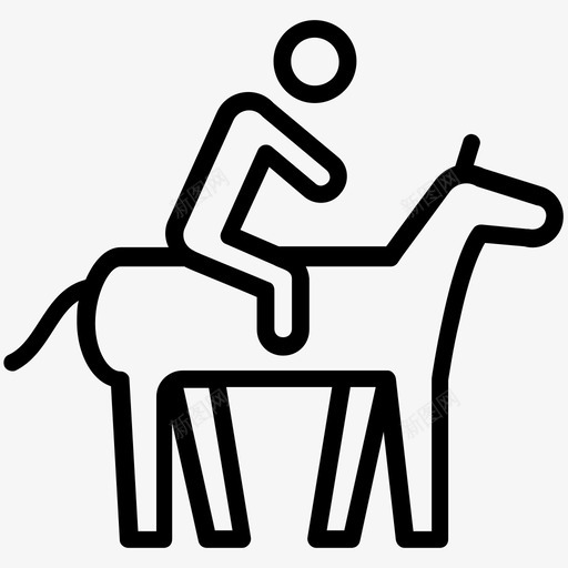 马术跳跃跳马奥运会比赛图标svg_新图网 https://ixintu.com 夏季奥运会 奥林匹克路线图标 奥林匹克运动会 奥运会比赛 跳马 马术跳跃