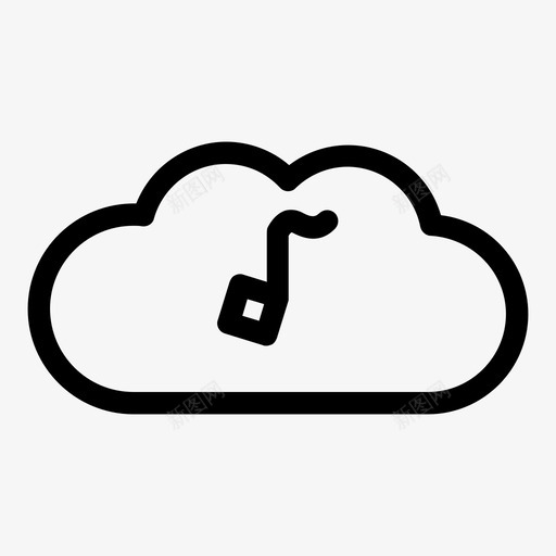云音乐音调图标svg_新图网 https://ixintu.com 云 音乐 音乐第二卷 音调