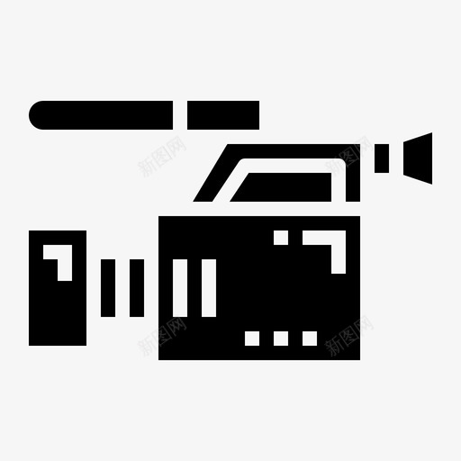 摄像机电影院电影图标svg_新图网 https://ixintu.com 婚礼实心 摄像机 电影 电影院
